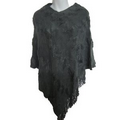 Knitted Acrylic Wholesale Poncho for Women